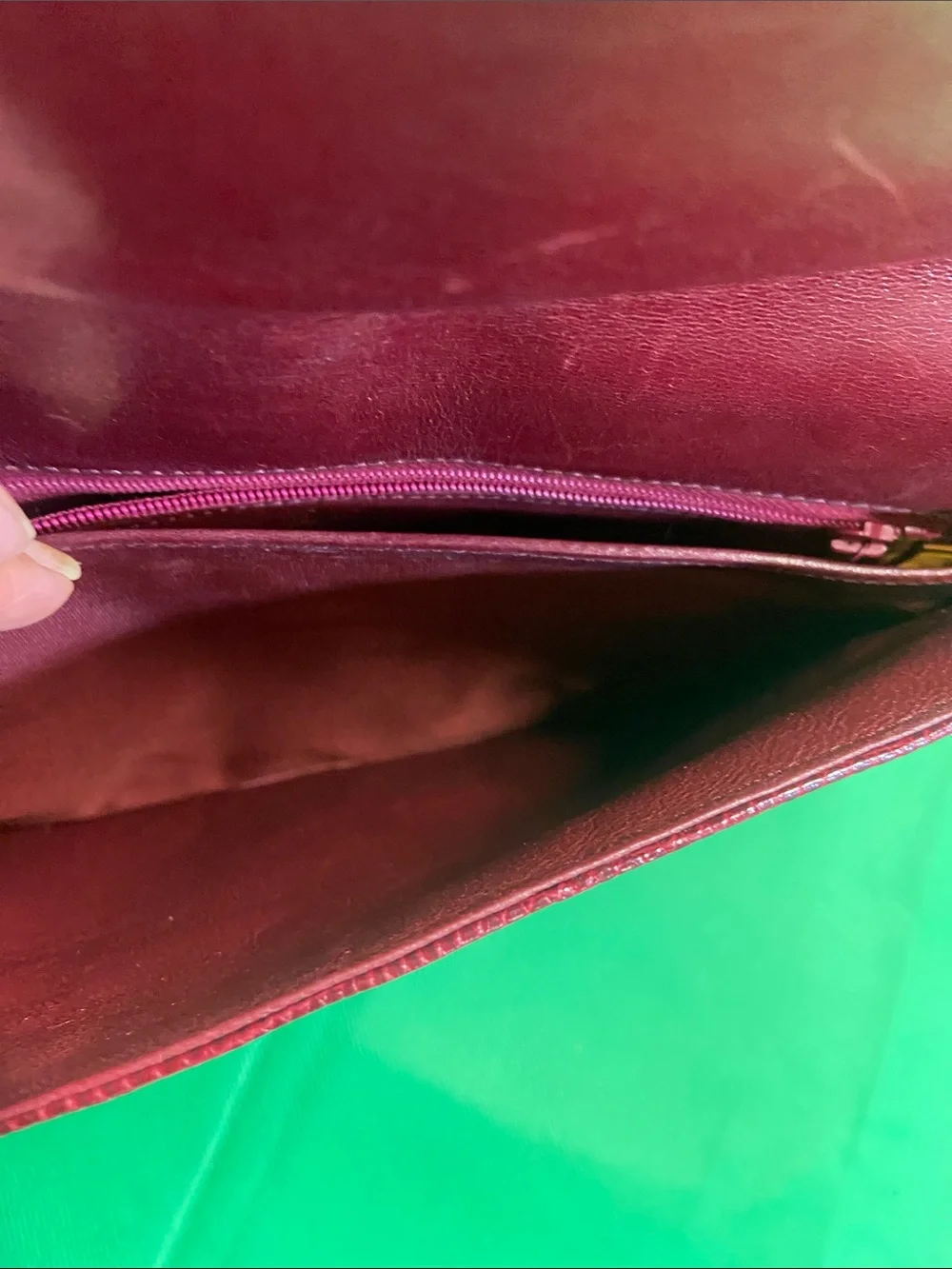 Vintage Madler Burgundy Snakeskin Bag